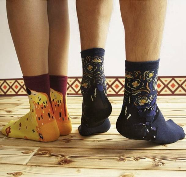 Casual Famous Painting Cotton Socks Casual Famous Painting Cotton Socks Accessories