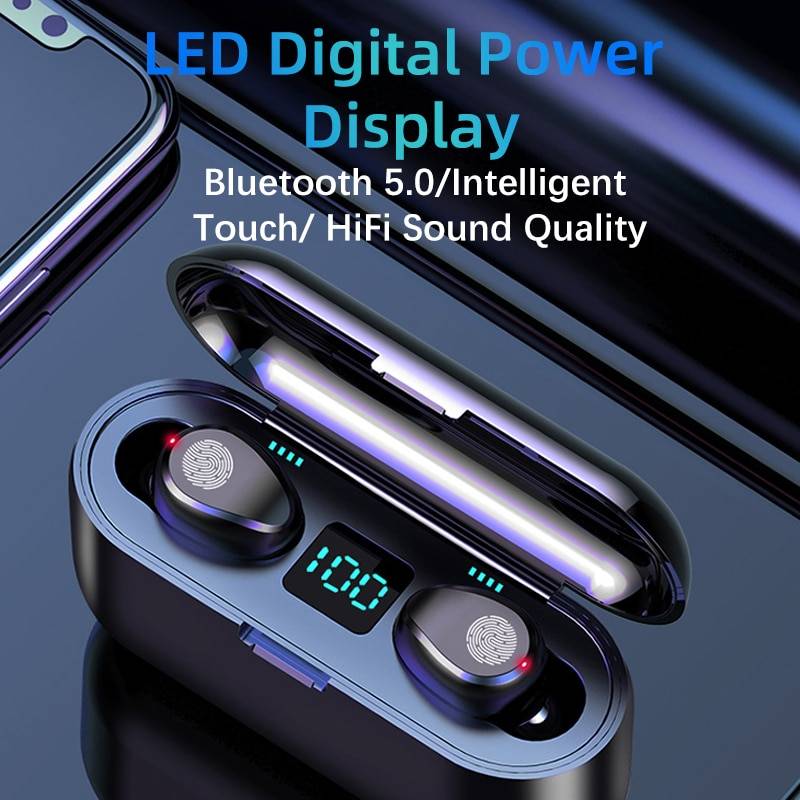 F9 TWS Bluetooth 5.0 Wireless Earbuds F9 TWS Bluetooth 5.0 Wireless Earbuds Consumer Electronics