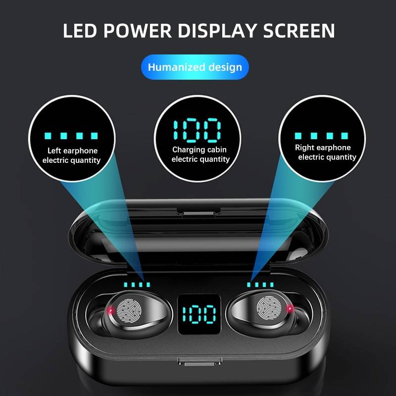 F9 TWS Bluetooth 5.0 Wireless Earbuds F9 TWS Bluetooth 5.0 Wireless Earbuds Consumer Electronics